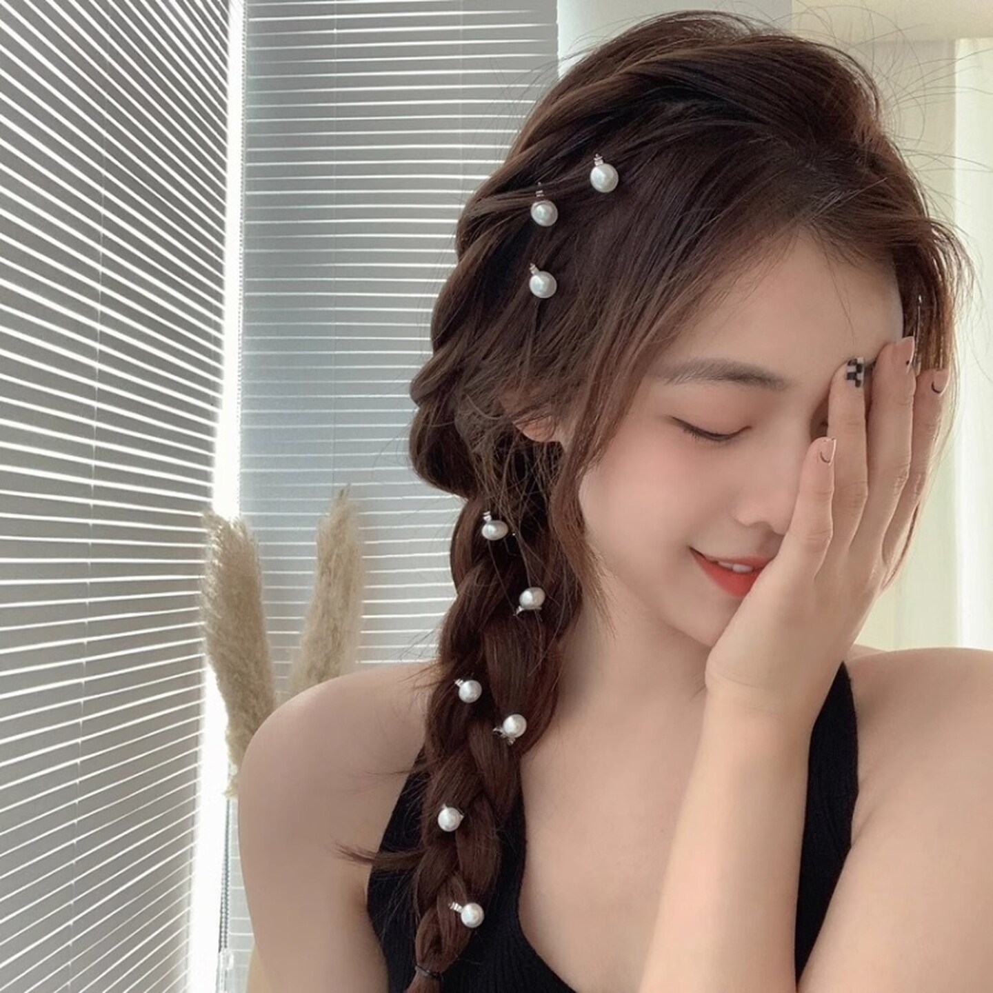 珍珠发夹发饰少女碎发夹侧边编发点缀头饰发卡仙气小珍珠发扣夹子