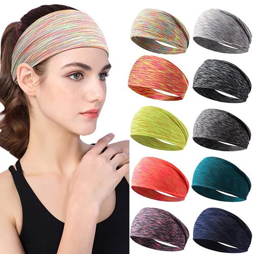 发带吸汗运动夏季瑜伽止汗透气篮球跑步头带健身头巾男束发多功能