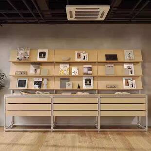 店铺桦木海洋板铝型材展示柜置物架简约现代展厅货柜抽屉柜陈列架