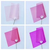 玻璃贴膜彩色透光透明防爆装 饰婚庆手工道具粉色新品