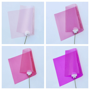 玻璃贴膜彩色透光透明防爆装饰婚庆手工道具粉色新品