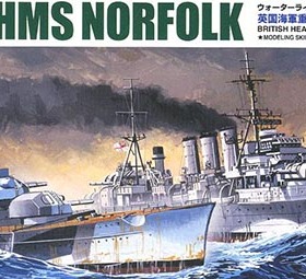 青岛社 拼装模型 05669 1:700 英海军重巡洋舰 诺福克 北角海战