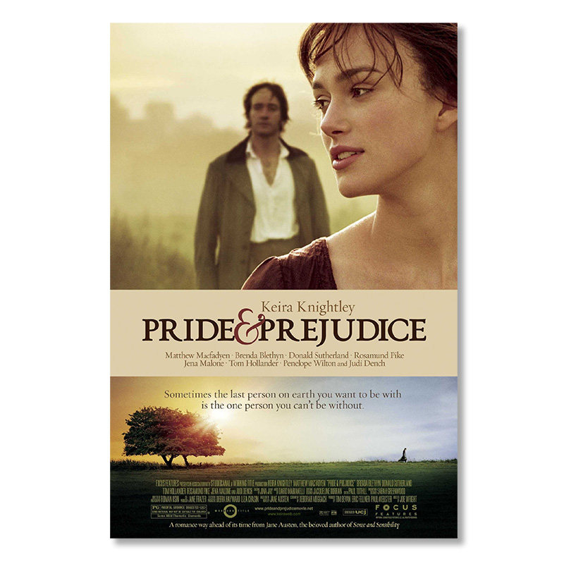 傲慢与偏见/原版电影海报/家居客厅宿舍卧室咖啡屋/装饰画