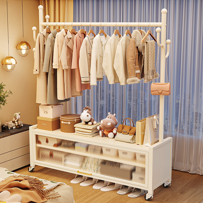 优勤挂衣架落地卧室2025新款家用室内衣服晾衣架子房间简易衣帽架