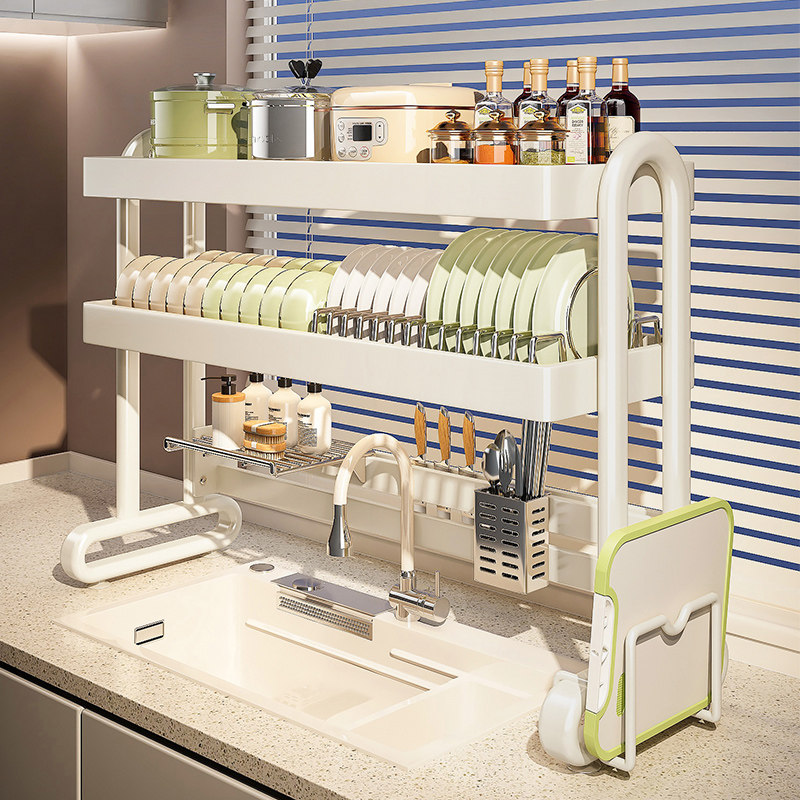 德国YOUQIN厨房水槽置物架不锈钢家用多功能水池洗碗碟收纳沥水架,收纳整理,整理架/置物架/收纳架,淘宝优惠券,粉丝福利购,淘宝优惠卷