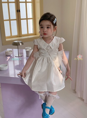 7seven·26春夏新款女童可爱翻领连衣裙百搭公主裙9635