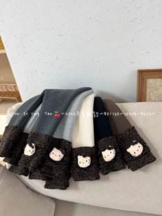 朵儿樱桃～9625女童加厚加绒打底裤冬装新款宝宝一体绒长裤1000g