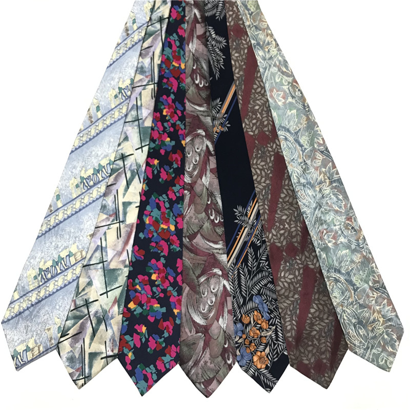 中古领带vintage古着孤品日系复古休闲油画印花刺绣真丝配饰G41,服饰配件/皮带/帽子/围巾,领带,淘宝优惠券,粉丝福利购,淘宝优惠卷