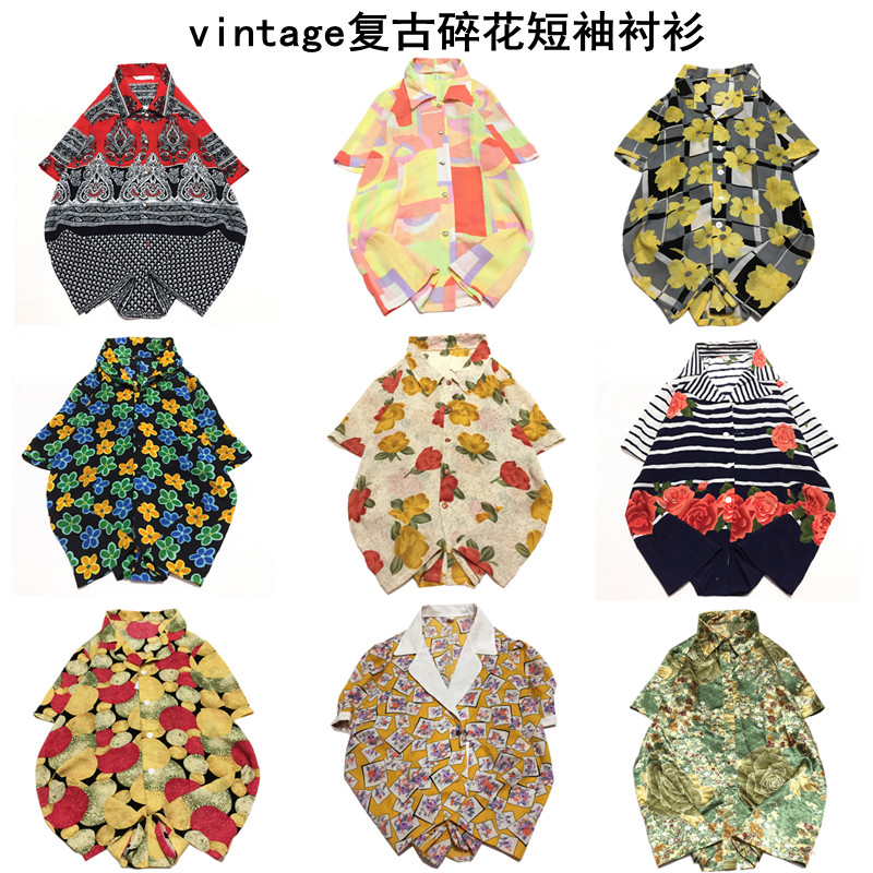 vintage古着文艺宽松百搭短袖