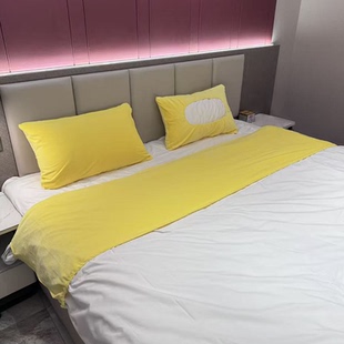 亲肤宝宝绒被头套细腻柔软被头防脏防发黄被罩被子护被罩防脏纯色