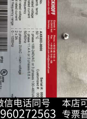 全新BECHOFF倍福 AX5203-0000 成色新，议价，议询价
