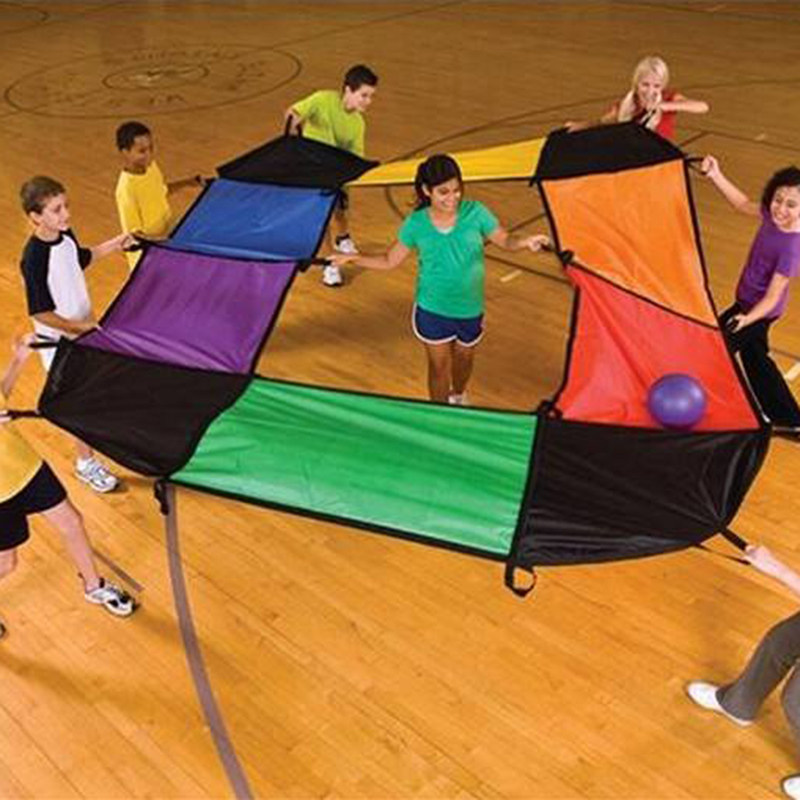 幼儿园科教玩具亲子系列12片彩色面料感统训练器材魔术布道