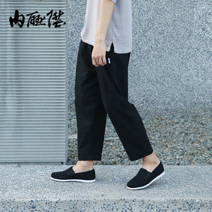 機納千層底貼膠禮巾舌春夏秋休閑老北京布鞋 3157C 布鞋 內聯升男鞋