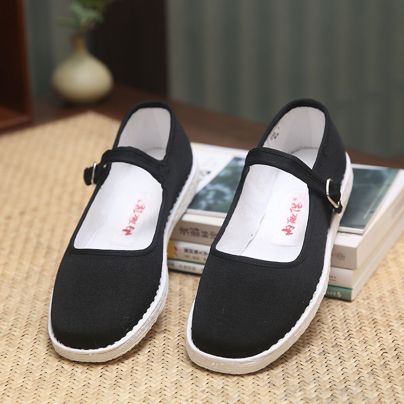 内联升女鞋手工千层底礼服呢一代边春秋时尚老字号北京布鞋 8627a