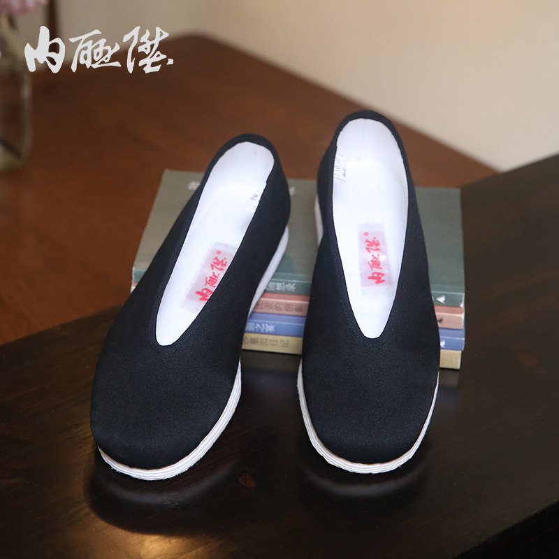 内联升布鞋女手工千层底布鞋透气加密小圆口老北京布鞋女8603a