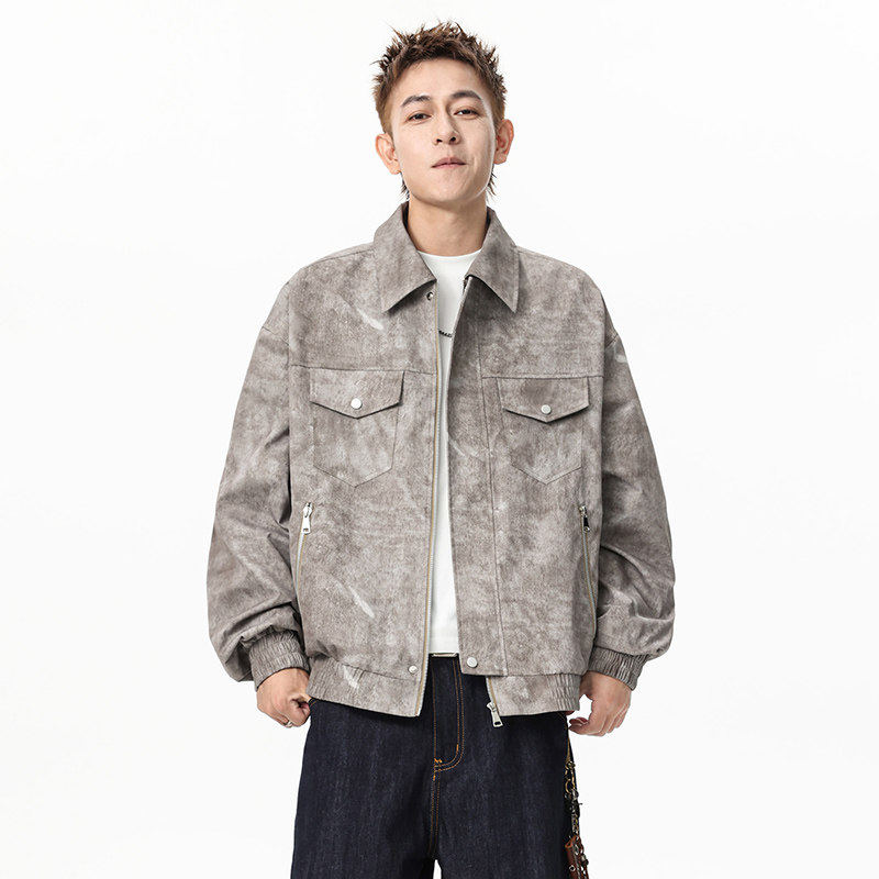 美式痞帅夹克外套男2025秋季潮牌男装穿搭帅气夹克外套Q5556-P78，男装夹克，星座610（原A335）