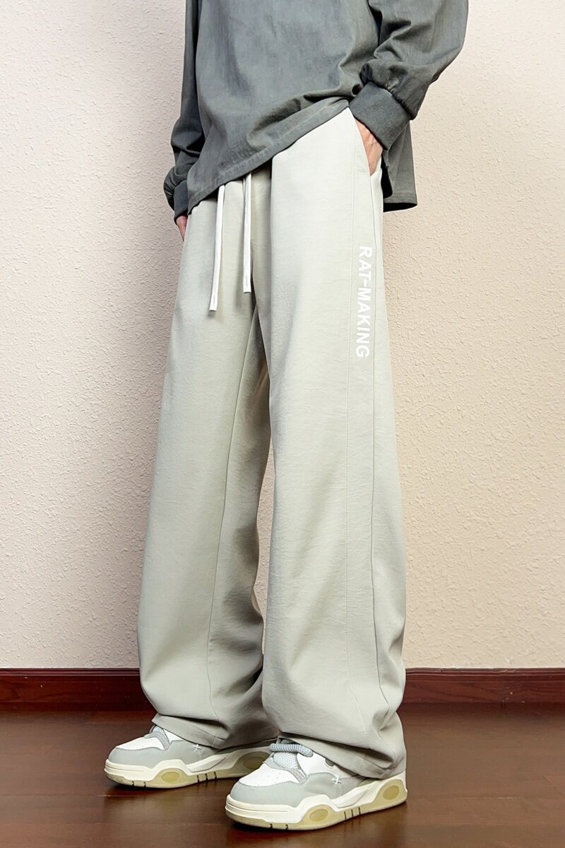 休闲裤男2025春夏青少年直筒裤时尚宽松潮牌运动长裤K888-P35,男装休闲裤,星座610（原A335）