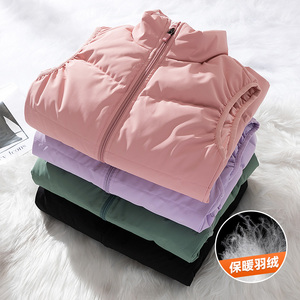 运动羽绒服马甲男2022年冬季情侣大码加厚保暖坎肩外套MJ555图片