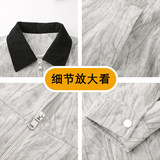 男士夹克外套拉链翻领百搭宽松休闲潮流2025年秋季新款JS5622-P78，男装夹克，星座610（原A335）