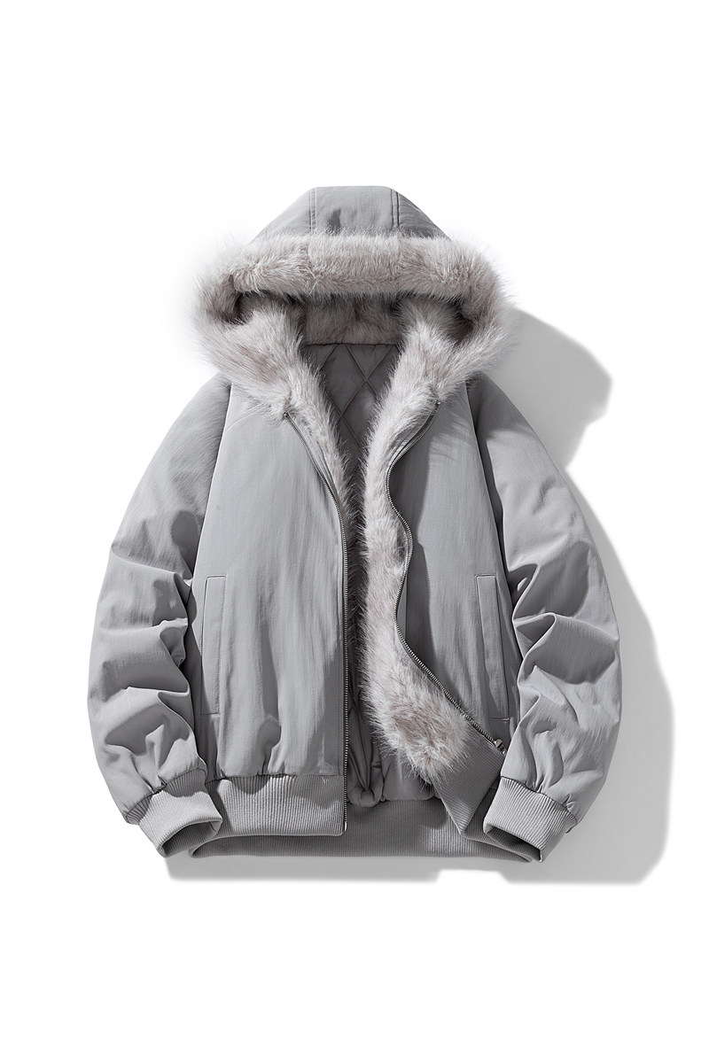 毛领座山雕棉服男2025冬季加厚夹克短款解构棉衣外套MY2524-P95,男装夹克,星座610（原A335）