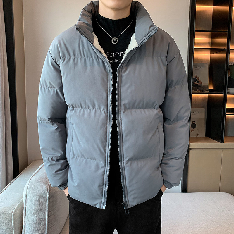 冬季羽绒棉服外套男ins韩版潮流面包服青少年羊羔毛棉衣MY03图片