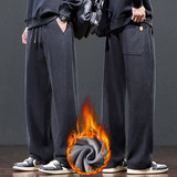 2025冬新款加绒加厚垂感男士休闲裤痞帅潮流时尚直筒裤JR806-P48，男装卫衣，星座610（原A335）