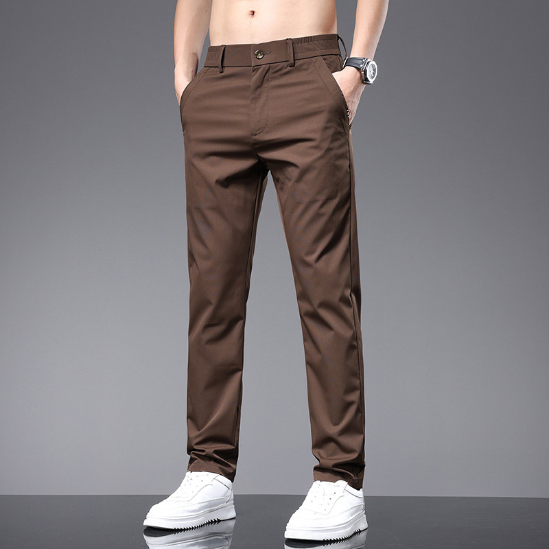 夏季新款冰丝凉感休闲裤子男时尚百搭轻弹力直筒运动裤K7809-P45,男装休闲裤,星座610（原A335）