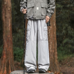 春夏季户外直筒休闲裤子男潮牌宽松工装裤登山冲锋长裤K2702-P40图片