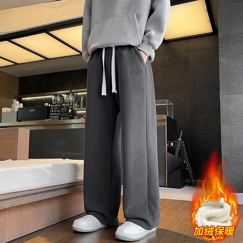 男士冬季2025年新款加绒加厚直筒休闲宽松长裤JR29186-特P40，男装卫衣，星座610（原A335）