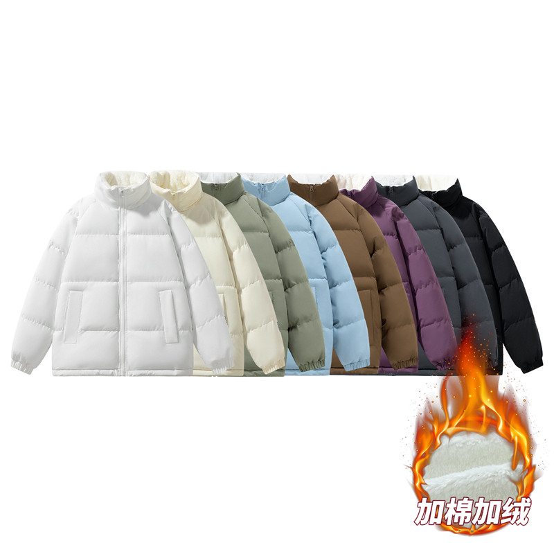 抖音品质 冬季三防面料宽松加厚棉衣外套男女立领棉服M111-P70图片