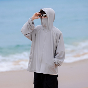 upf40+冰丝防晒衣男夏季薄款户外防紫外线钓鱼防晒外套FS069-P48图片