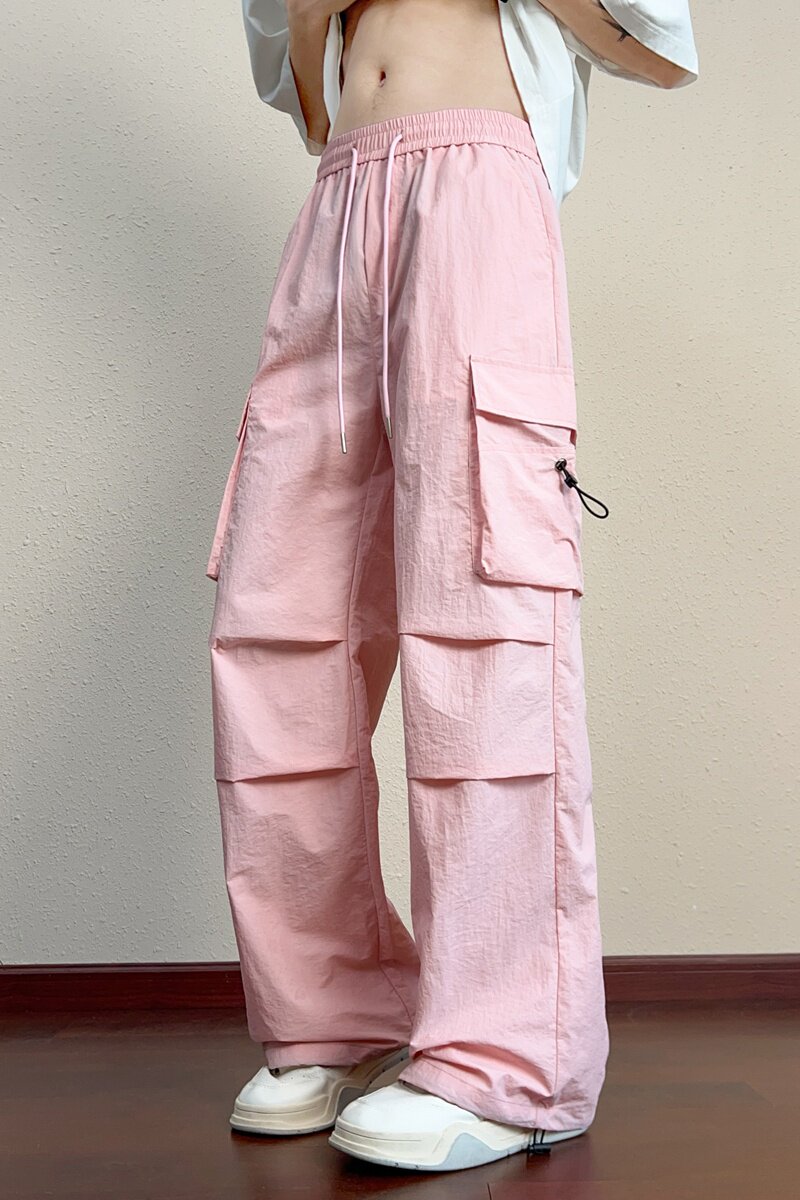 工装裤子男春夏季美式高街机能休闲冲锋伞兵裤子K2701-P40图片