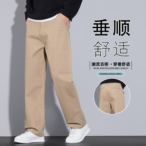 2025新款直筒秋季潮流休闲轻奢百搭青年男士潮商务长裤K6631-P50图片
