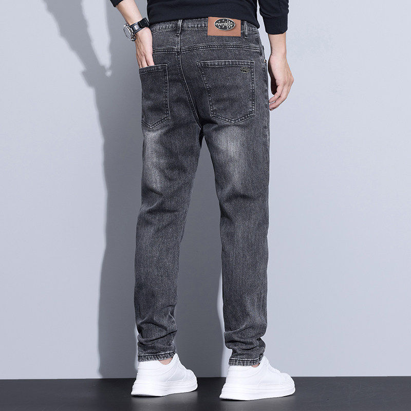 春季新款高端潮牌牛仔裤男修身小脚直筒韩版潮流百搭长裤K879-P52，男装牛仔裤，星座610（原A335）