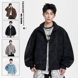 秋季美式复古长袖夹克男士2025新款休闲百搭立领外套JS5601-P85，男装夹克，星座610（原A335）