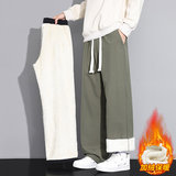 2026新款休闲裤男士冬季宽松直筒加绒加厚运动裤JR29181-特P36，女装休闲裤，星座610（原A335）