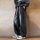 复古牛仔裤男秋2025新款美式高街宽松直筒弯刀阔腿裤Q29191-P48，男装牛仔裤，星座610（原A335）