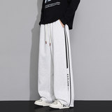 2025秋季新款休闲裤男宽松直筒裤青少年百搭长裤Q29165-特P35，男装休闲裤，星座610（原A335）