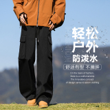 防泼水直筒工装裤男士春夏新款耐磨宽松百搭休闲裤K2622-特P40，男装休闲裤，星座610（原A335）