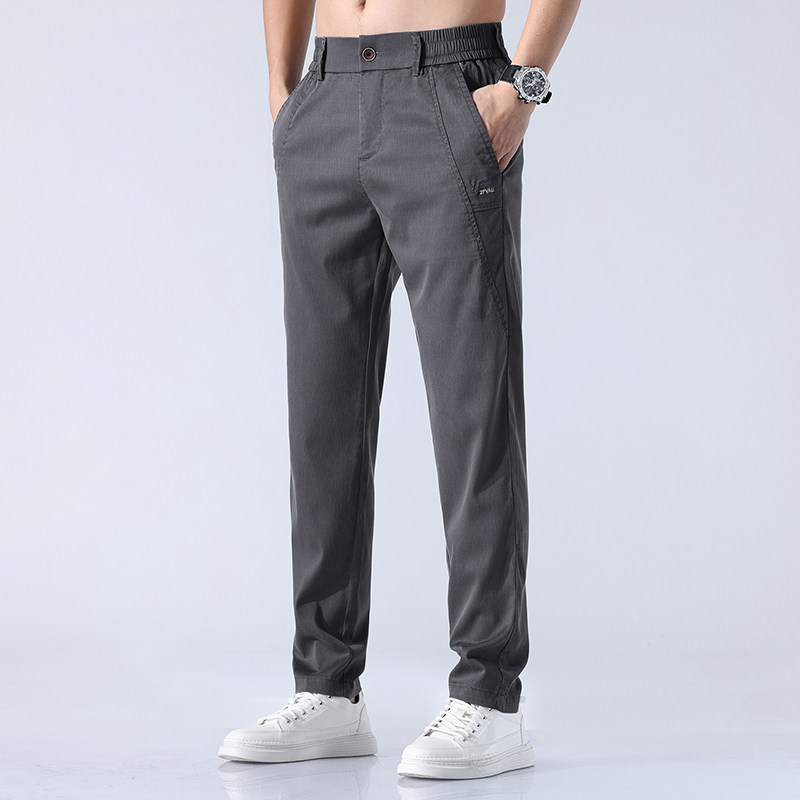 轻奢级春夏季薄款运动裤男士时尚弹力修身小脚休闲裤K2326-P50图片