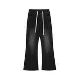 秋季新款微喇牛仔裤男士潮牌百搭宽松直筒复古休闲长裤子L25-P45，男装牛仔裤，星座610（原A335）