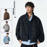 夹克男士2025秋季新款宽松休闲百搭翻领外套上衣JS5601-P85,男装夹克,星座610(原A335), 夹克男士2025秋季新款宽松休闲百搭翻领外套上衣JS5601-P85,男装夹克,星座610(原A335),