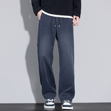 美式复古裤男2025新款秋季宽松直筒阔腿百搭休闲裤潮K3503-特P40，男装休闲裤，星座610（原A335）