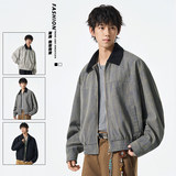 潮流百搭长袖翻领夹克2025秋季新款复古百搭外套JS5622-P78，男装夹克，星座610（原A335）