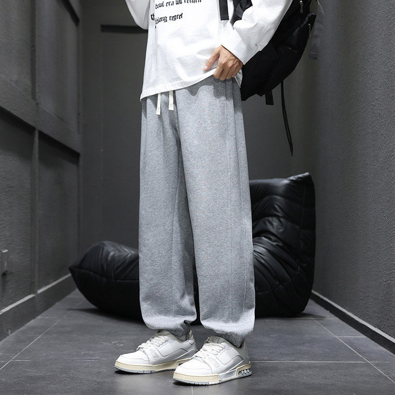 2026新款休闲裤男士秋季宽松直筒垂感阔腿运动裤Q29168-特P36，女装休闲裤，星座610（原A335）