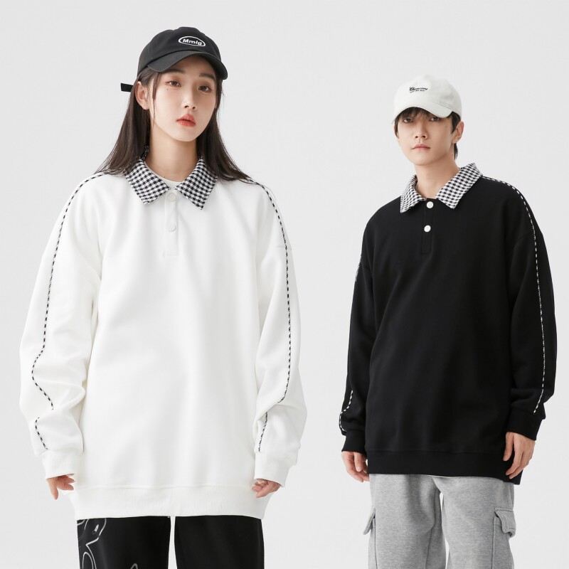 高品质卫衣男秋季新款韩版潮流宽松简约时尚情侣上衣WY338图片
