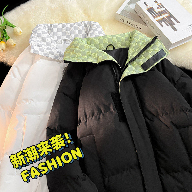三防面料冬季加厚加绒百搭棉衣男宽松休闲保暖棉服外套M666-P75图片