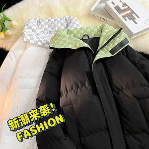 三防面料冬季加厚加绒百搭棉衣男宽松休闲保暖棉服外套M666-P75图片