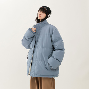 冬季棉衣男简约时尚棉袄韩版保暖宽松潮牌情侣面包棉服MY858