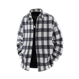 复古长袖衬衫男秋季2025新款潮牌宽松男格子衬衣外套Q5570-特P42，男装衬衫，星座610（原A335）
